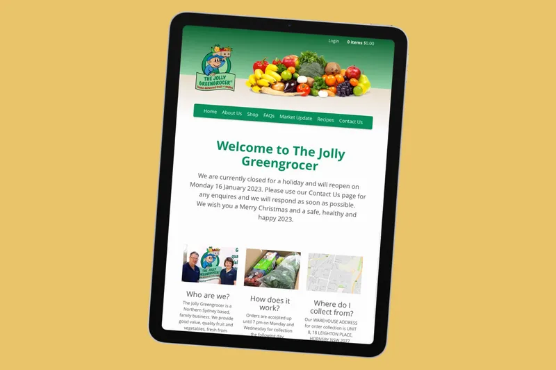 Tablet view